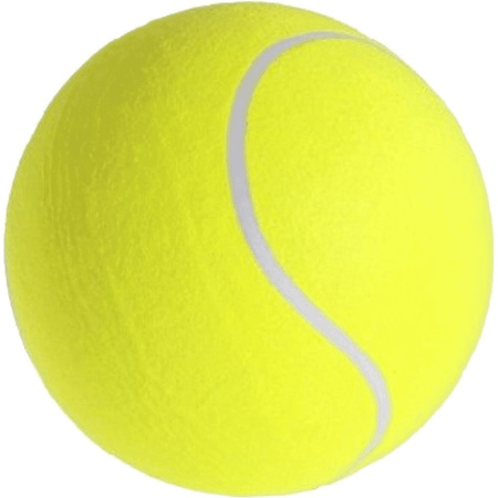 Mega tennisbal XXL geel 22 cm speelgoed/sportartikelen - Sportmaterialen - Grote tennisballen - Buitenspeelgoed/sportief speelgoed - Tennissen - Action products