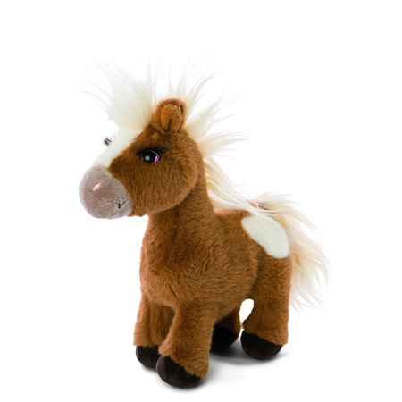 Nici Mystery Hearts Pony/paard Lorenzo pluche knuffel - bruin -  25 cm