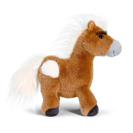 Nici Mystery Hearts Pony/paard Lorenzo pluche knuffel - bruin -  25 cm