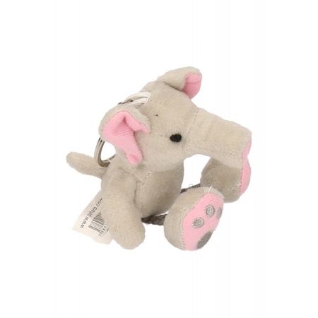 Elephant soft toys  keyrings 10 cm