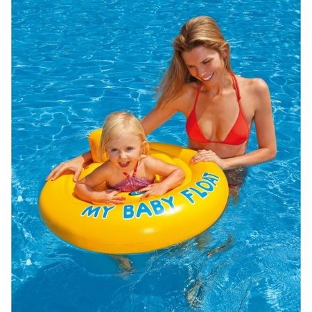 Opblaasbare baby float geel - Action products