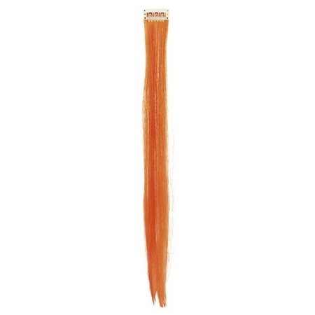 Oranje hair extensions clip in voor dames