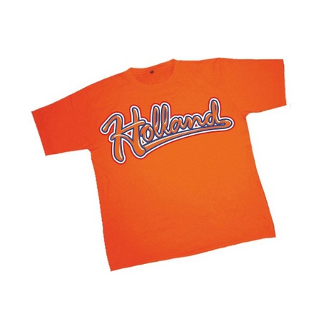Oranje artikelen T-shirt met Holland opdruk