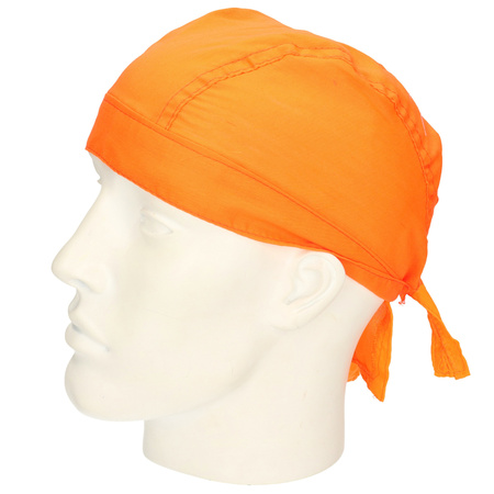 Oranje bandana hoofdsjaaltje uni 1