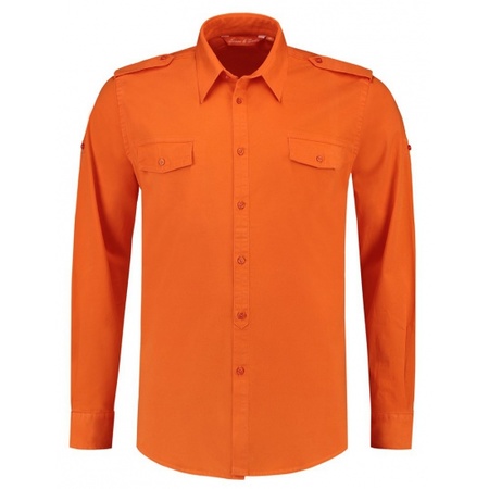Herenkleding Oranje overhemd voor heren