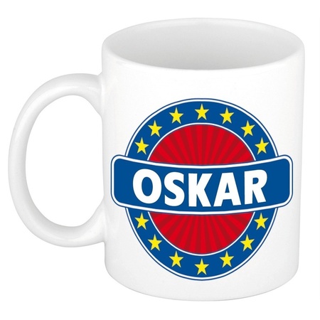 Cadeau mok voor collega Oskar