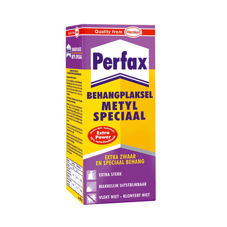 Perfax metyl speciaal behanglijm/behangplaksel 180 gram