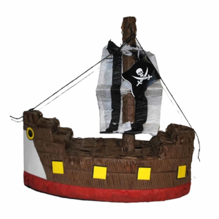 Piratenschip met mast pinata 45 cm