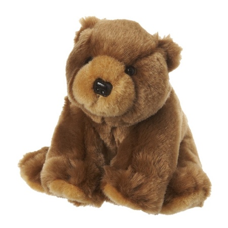Pluche knuffel bruine beren 12 cm