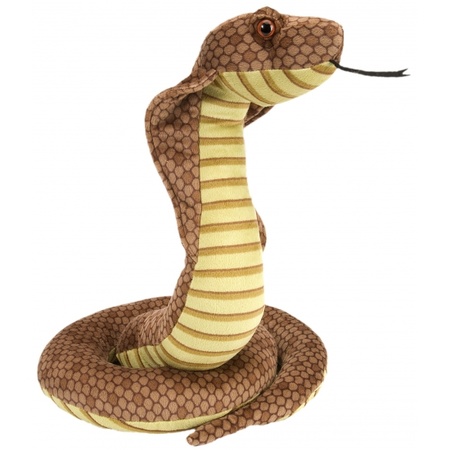Slangen knuffeltje cobra 30 cm
