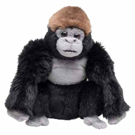 Pluche gorilla knuffelaap 18 cm