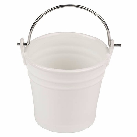 Porcelain bucket white 11cm