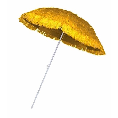 Hawaii Rieten gele strand parasol
