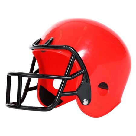 Red rugby helmet for children