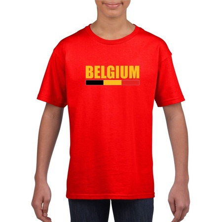 Rood Belgium supporter shirt kinderen