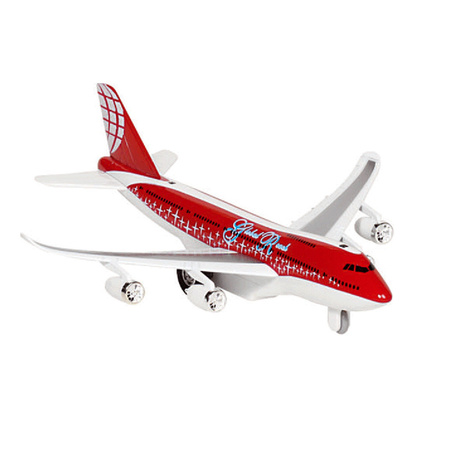 Rood vliegtuigje met licht en geluid - Action products