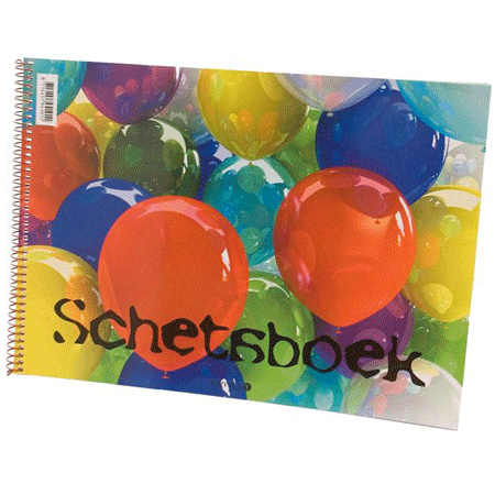 Kinder Schetsboek wit papier A4 Ballon