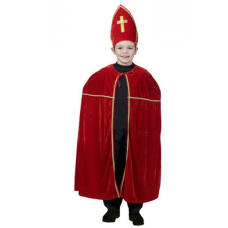 Saint Nicholas cape and miter for kids