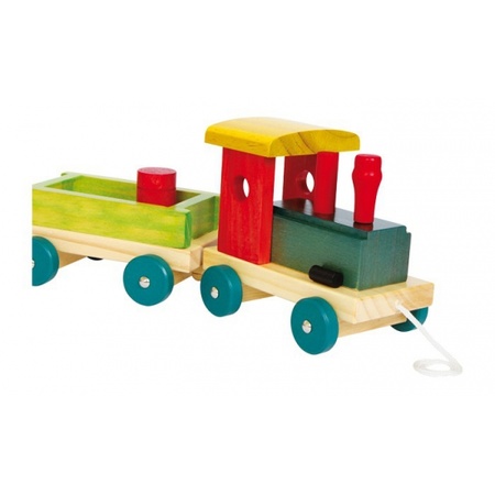 Speelgoed transport trein van hout - Action products