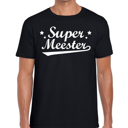 Super meester t-shirt black men