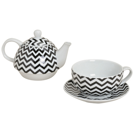 Theepot set retro zigzag  - Action products