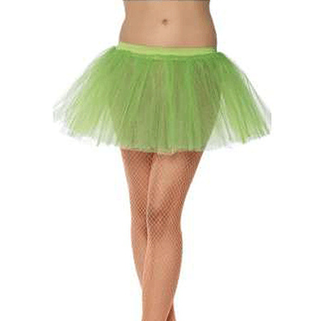 Carnavalskostuum Voordelige neon groene petticoat