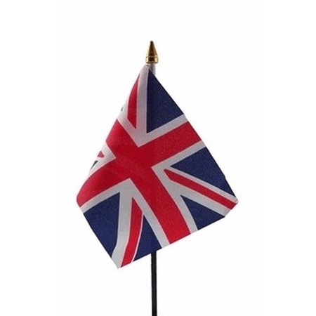 United Kingdom mini flag on pole 10 x 15 cm