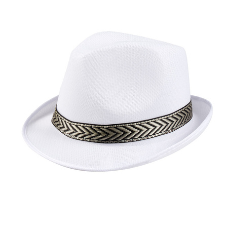 Carnaval hat Funky - white - adults - polyester - Pimp/gangster/fun