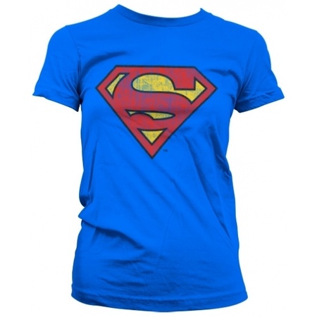 Vintage Superman logo t-shirt ladies