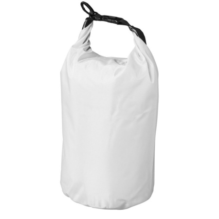 Waterproof duffel bag/dry bag white 10 liter