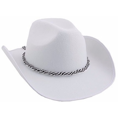 White cowboy hats for adults