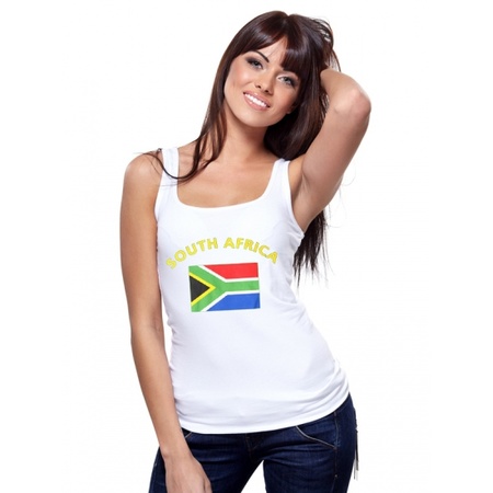 Zuid Afrika singlet met vlag
