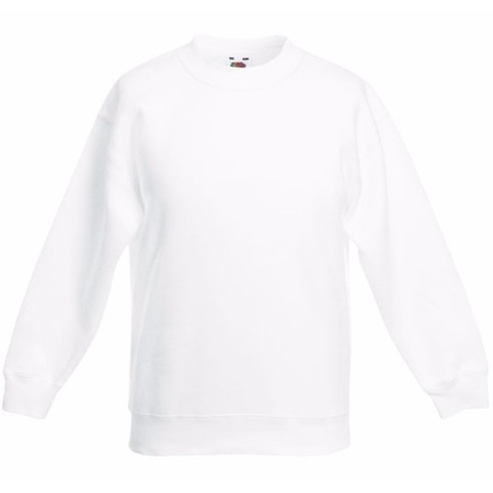 Witte katoenmix sweater voor jongens