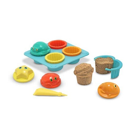 Zand speelgoed cupcake setje - Action products
